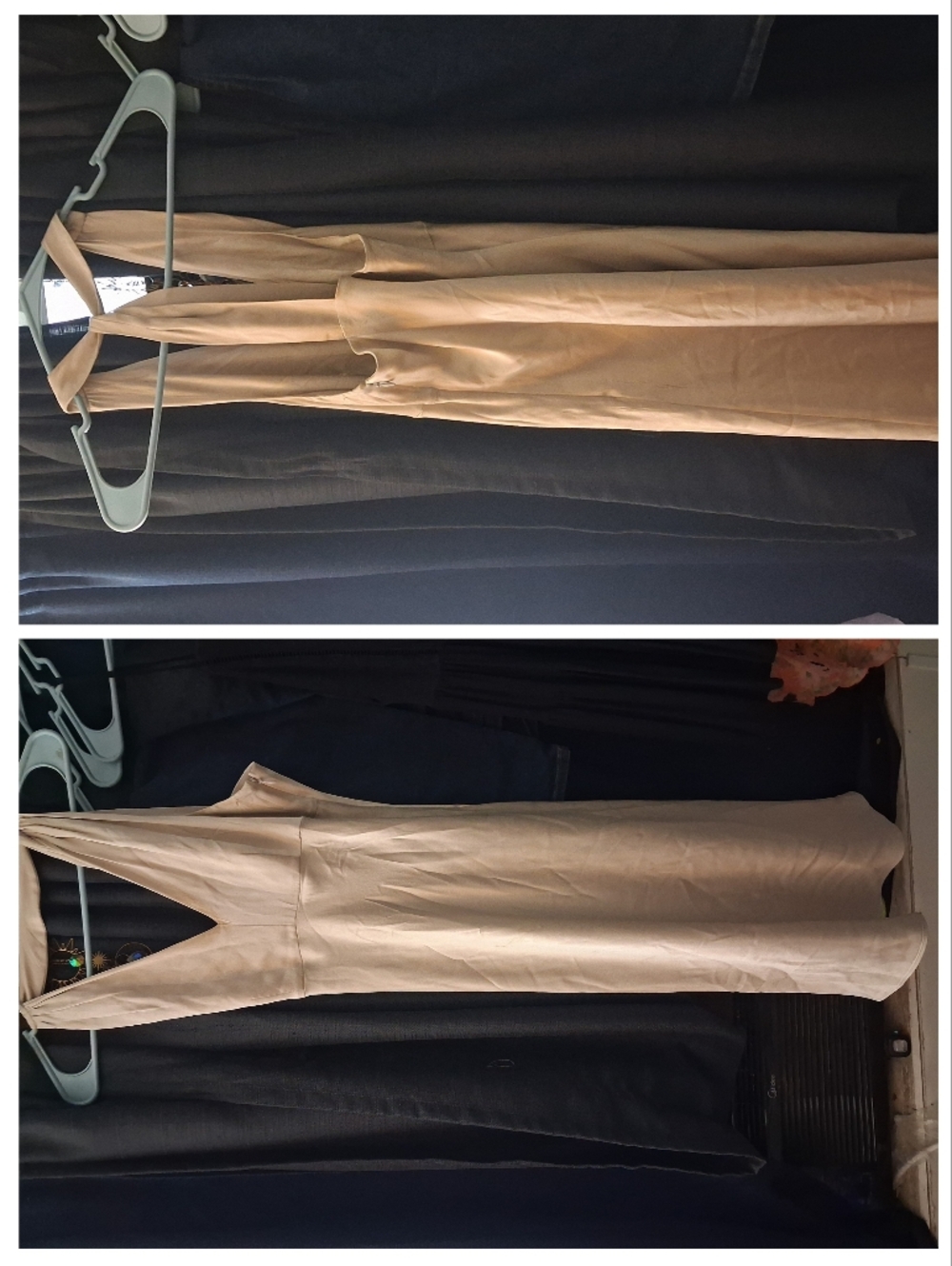 LOFT Cream Halter Midi Dress